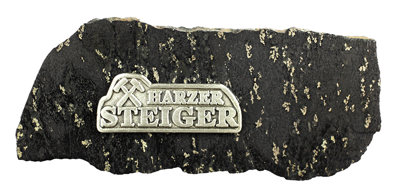 Pierre avec plaquette métallique Harzer Steiger